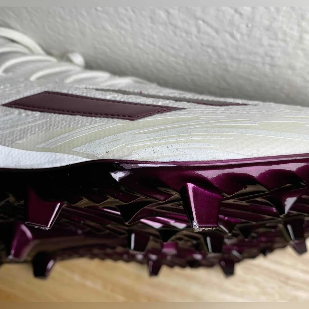 Men's Size‎ 15 Adidas Adizero Primeknit Football Cleats White Maroon HP8741 New